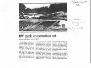 RW Park Construction 1983