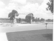 RW Fields Entrance Sign 1973