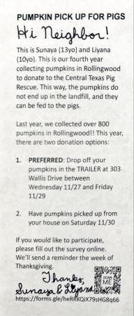 Pumpkins For Pigs