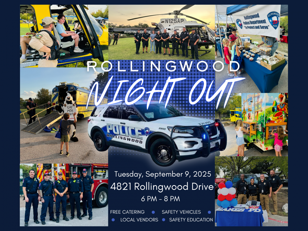 Flyer with images of Rollingwood Night Out event 