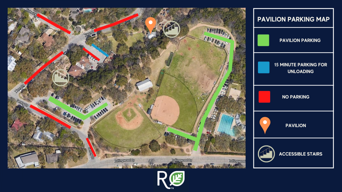 Pavilion Parking Map